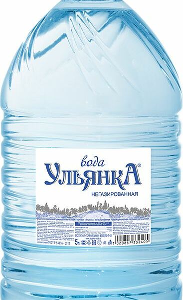 Вода Ульянка минеральная негазированная 5л