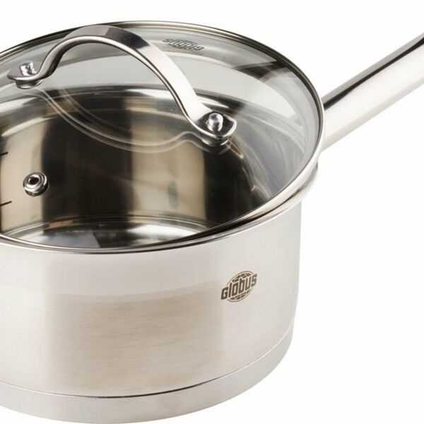 Сотейник со стеклянной крышкой, 1,2 л ТМ Глобус