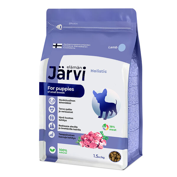 Сухой полнорационный корм Jarvi для щенков мелких пород Ягненок 1.5 кг