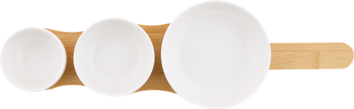 

Набор соусников Homeclub: 55 мл, 85 мл, 180 мл, подставка 38 х 11.5 х 4.2 см