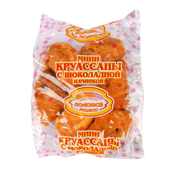 Мини-круассаны Золотой колос с шоколадной начинкой
