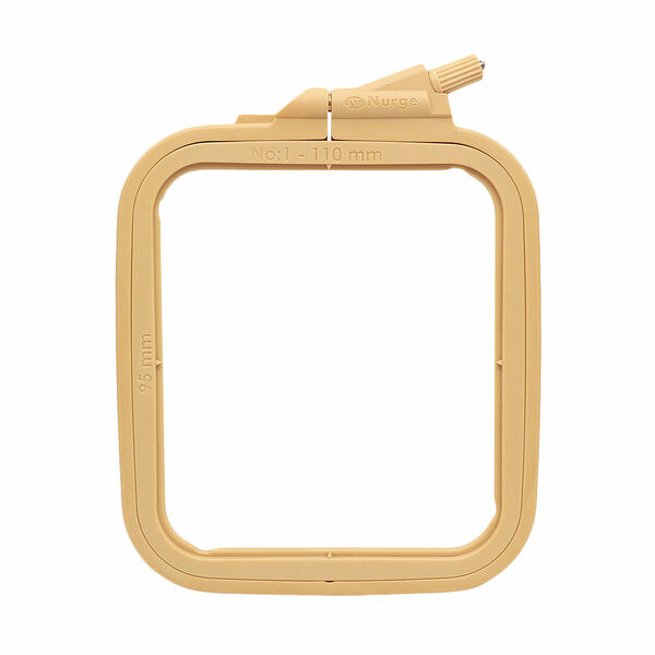 170-11 Пяльцы пластиковые квадратные с винтом 9,5*11см Nurge Hobby