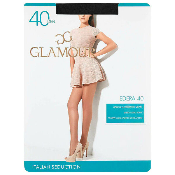 Колготки женские гламур идера 40 ден неро р.2