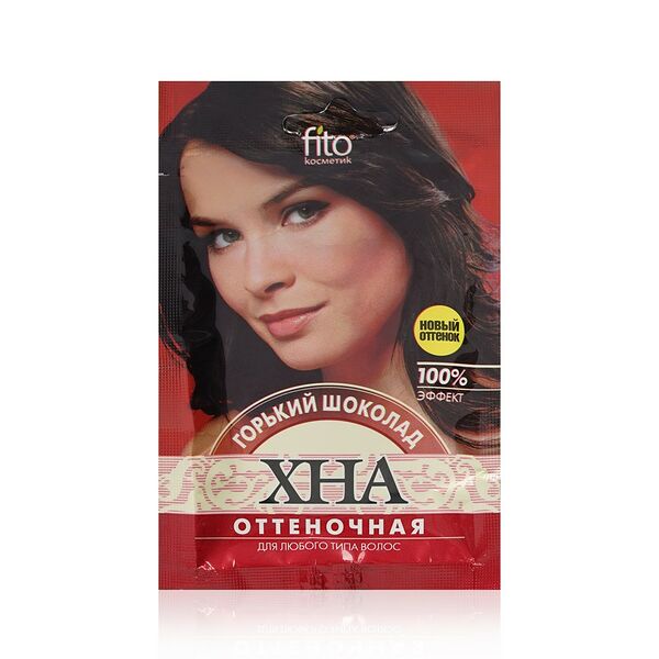Хна Фитокосметик оттеночная для любого типа волос горький шоколад