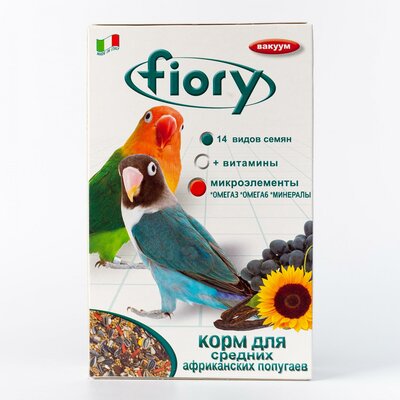 Корм Fiory для средних попугаев Parrocchetti African 800 г, Италия