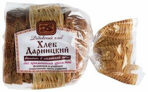 Хлеб ржаной Дедовский хлеб Дарницкий половинка в нарезке в Магнит со скидкой –19%