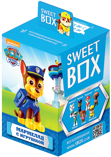 

Мармелад Sweet Box Щенячий патруль жевательный игрушка в ассортименте 10 г