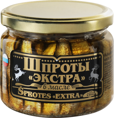 

Шпроты Вкусные консервы Экстра в масле 270 г