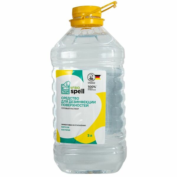 Средство Spell Optimax express для дезинфекции поверхностей, 3л