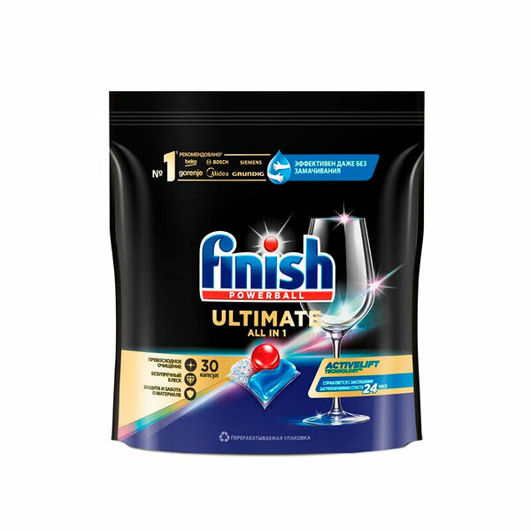 Капсулы для посудомоечной машины Finish Ultimate All in 1 30 шт