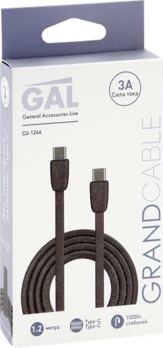 

Кабель для зарядки GAL CU-1244 Type-C - Type-C 3 A 1.2 м