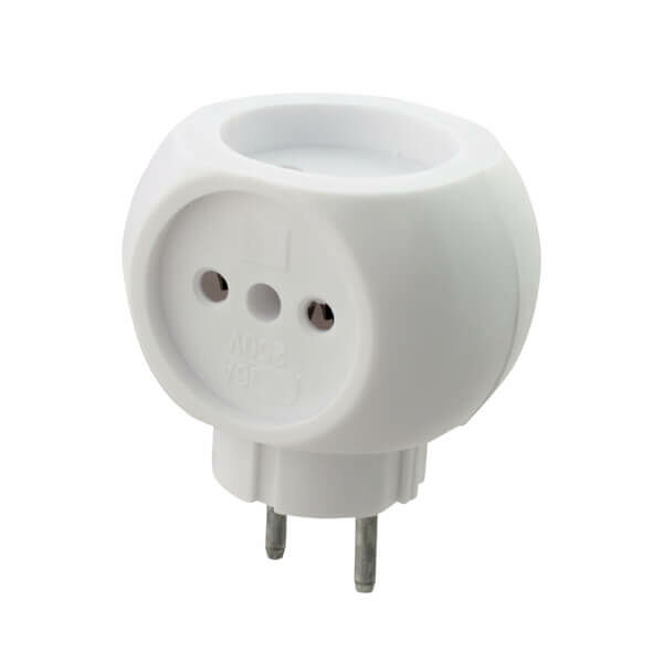 Разветвитель Старт С/А 1/3/ТС-3/50 без заземления 3 гнезда белый 6А