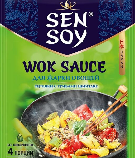Соус Sen Soy Premium Wok Терияки с грибами шиитаке 80г