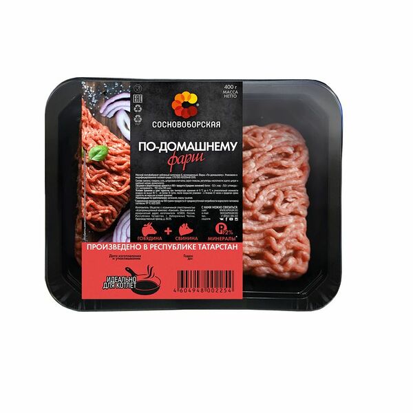 Фарш свино-говяжий Сосновоборская По-домашнему