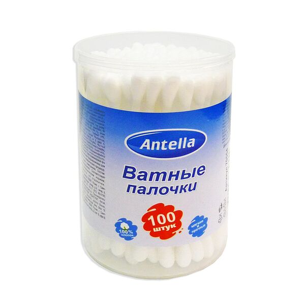 Ватные палочки Антелла, 100 шт