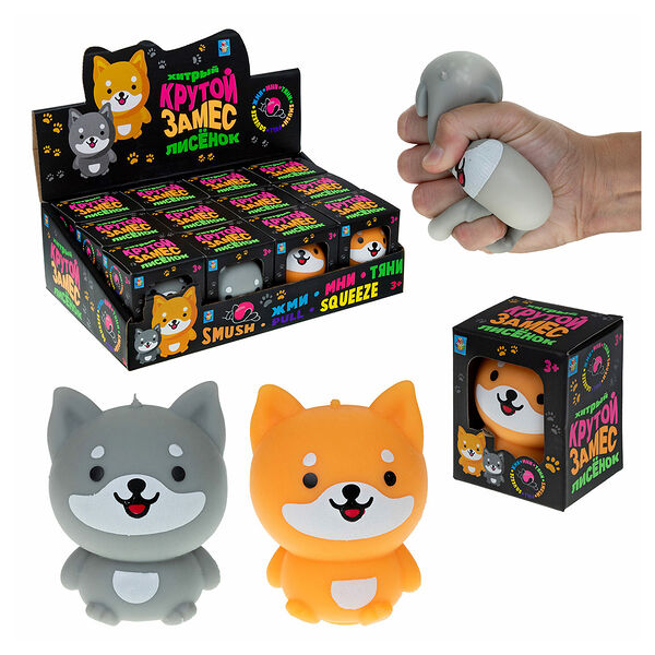 Игрушка 1Toy Крутой замес,Хитрый лисенок,2 цв.6х7,5х5см, в ассортименте