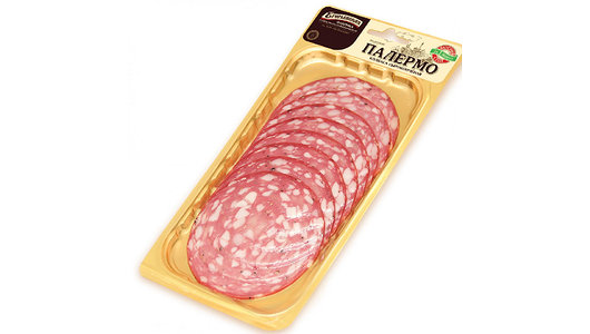 Колбаса сырокопченая Егорьевская колбасно-гастрономическая фабрика Палермо нарезка