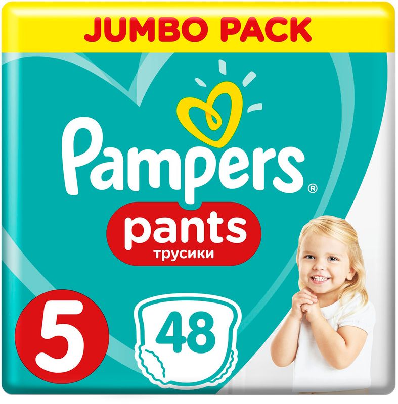 

Трусики-подгузники Pampers Junior 12-17 кг размер 5 48 шт.