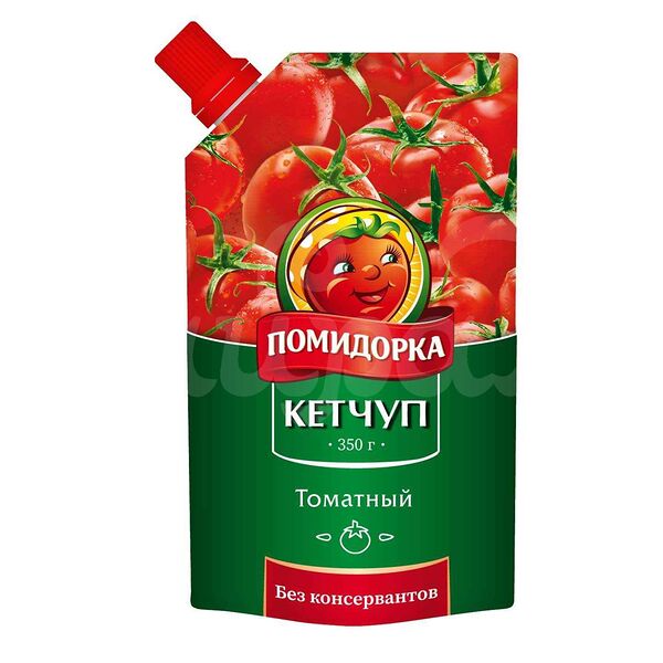Кетчуп Помидорка 350гр Томатный дой-пак