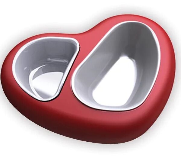 Миска Mon-Amour, 32x25,5x7см, 750+400мл  LILLI PET 