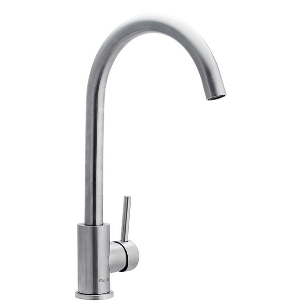 Смеситель для кухни Swedbe Selene, С-излив, нерж. сталь