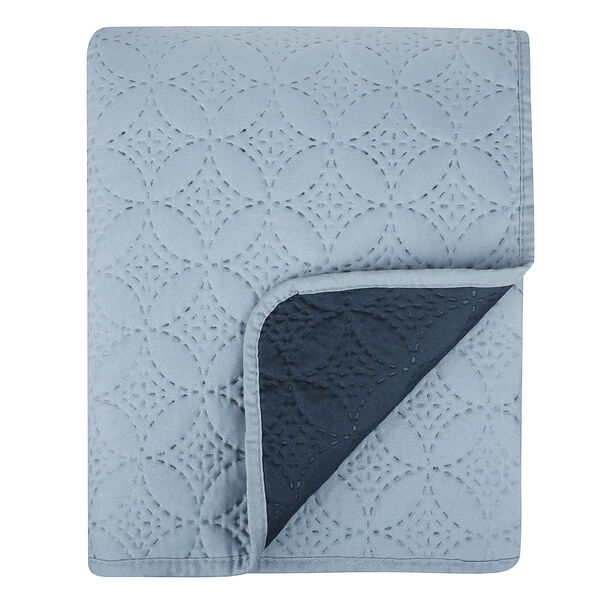 Provance покрывало стеганое однотонное 200х220см, 100% полиэстер, синий