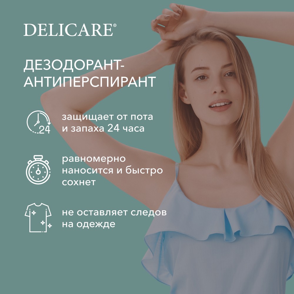 

Женский дезодорант-антиперспирант Delicare Tropical Coconut 75 мл