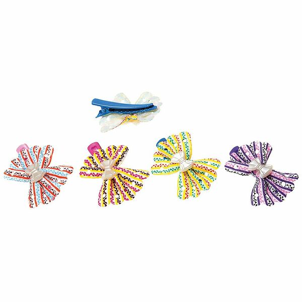 Бантик-заколка  V.I.PET Комильфо 4см цвета в асс