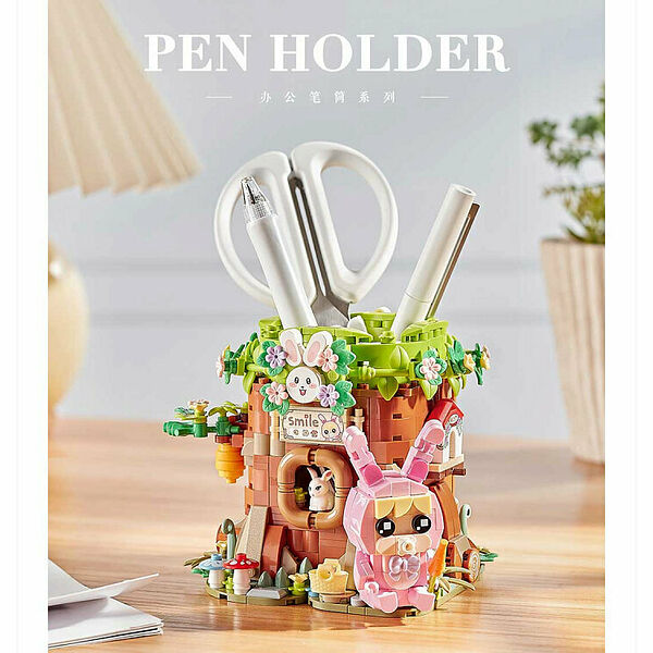 Конструктор LOZ 1242_MK Конструктор Кроличья нора-подставка для карандашей