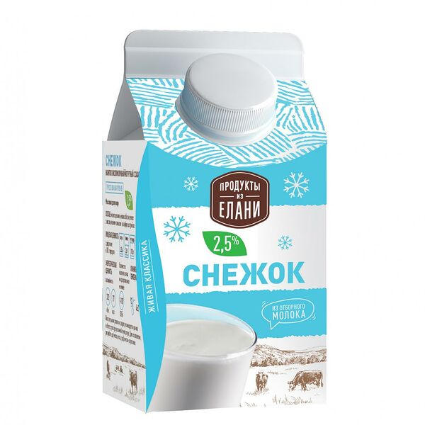 Снежок Продукты из Елани, 2.5%, тетрапак