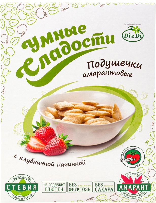 

Подушечки амарантовые Di&Di с клубничной начинкой, 220 г