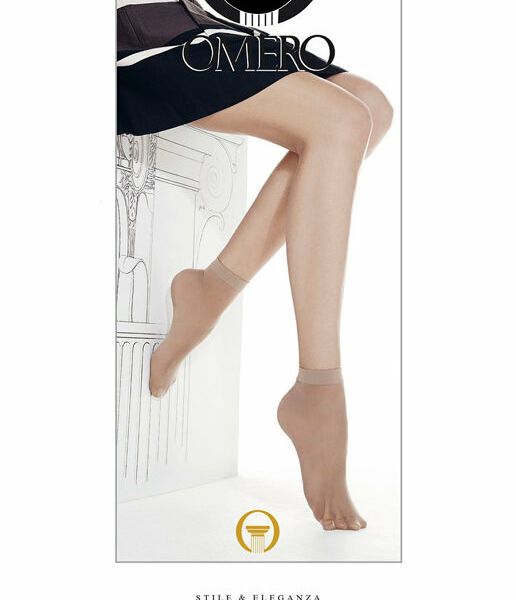 Носки женские Omero minilao цвет Nero 20den 2 пары Италия