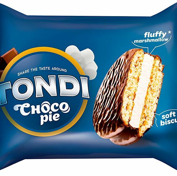 Печенье Tondi Choco Pie мучное глазированное, вес