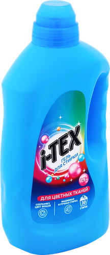 

Гель для стирки цветных тканей i-TEX, 1,5л