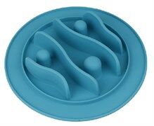 SuperDesign миска силиконовая для медленного поедания 200 мл., Голубой
