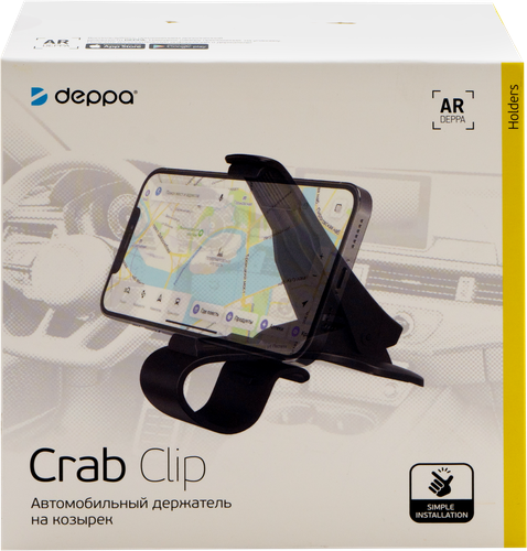 

Держатель автомобильный DEPPA Crab Clip, черный