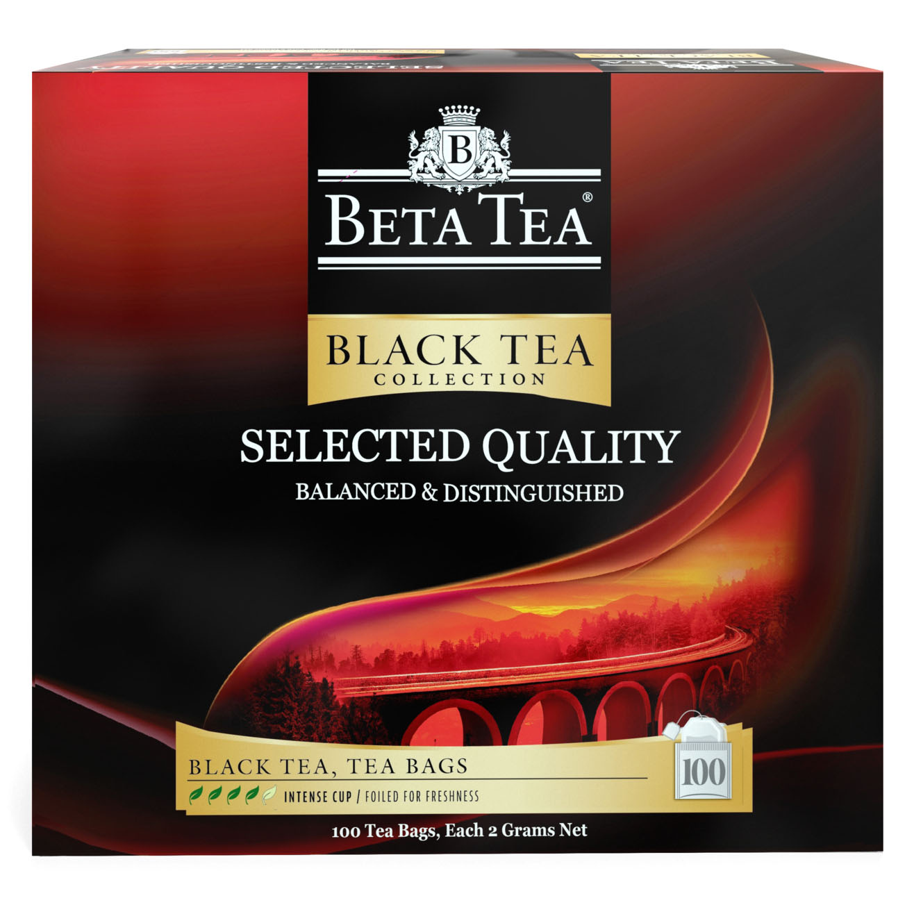 

Чай черный Beta Tea Balanced & Distinguished в пакетиках, 100 шт, 200г
