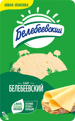 

Сыр полутвердый Белебеевский нарезка 45% 140 г
