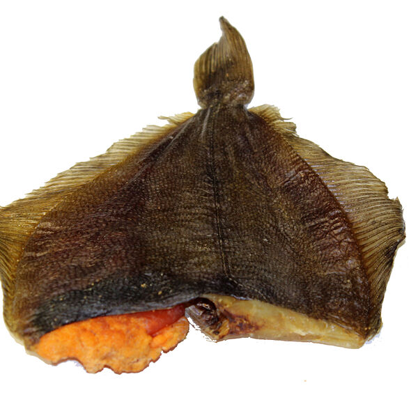 Вяленая пищ.рыб.прод. из рыбы: Камбала дальневост. (потрошеной обезглавлен.(с икрой))