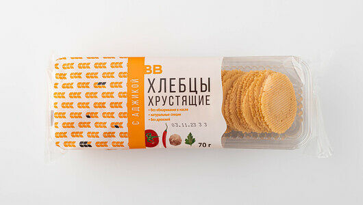 Хлебцы пшеничные ВкусВилл с аджикой