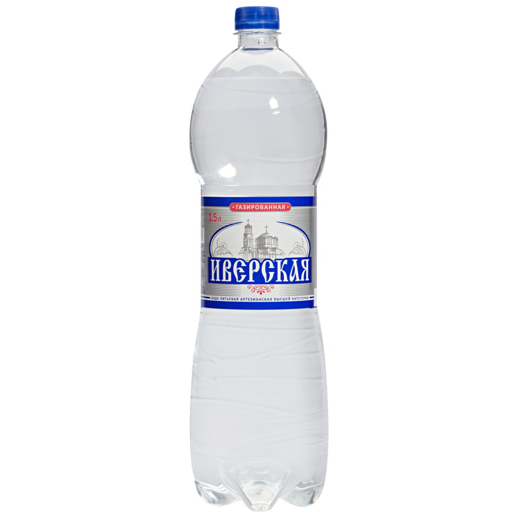 

Вода питьевая газированная Иверская высшей категории 1.5 л