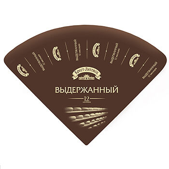 Сыр твердый Брест-Литовск выдержанный 12 месяцев 45% БЗМЖ