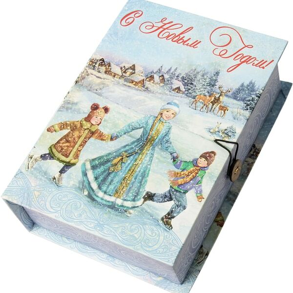 Коробка подарочная Magic Pack Зимние забавы Размер M 20*14*6см
