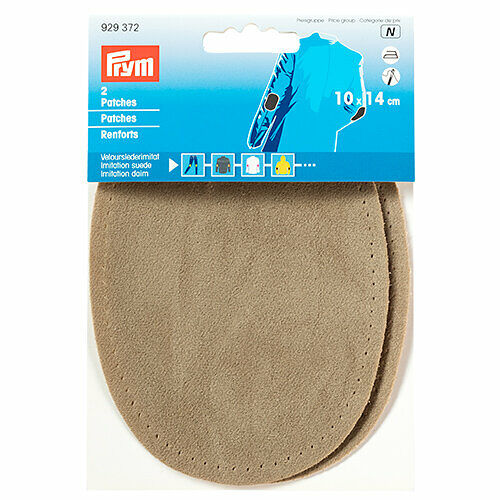 929372 Заплатки иск.замша 10*14см, 2шт, цвет камня, Prym