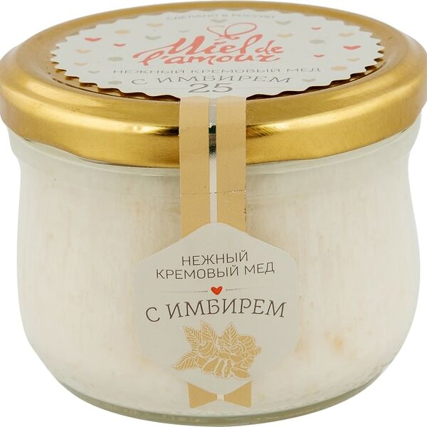 Мед Miel de Lamour Кремовый с имбирем 250г