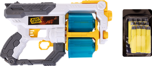 Набор игровой Rush&Crush Бластер с мягкими снарядами, 13 предметов, Арт. ZH216661