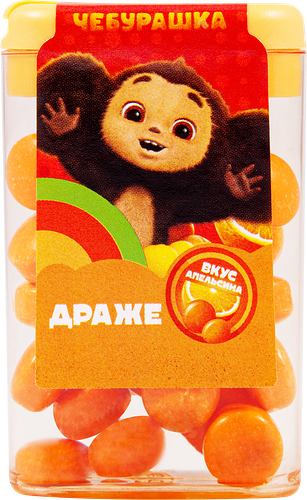 Драже жевательное FRUTOMINT Чебурашка, в блоках, 14г