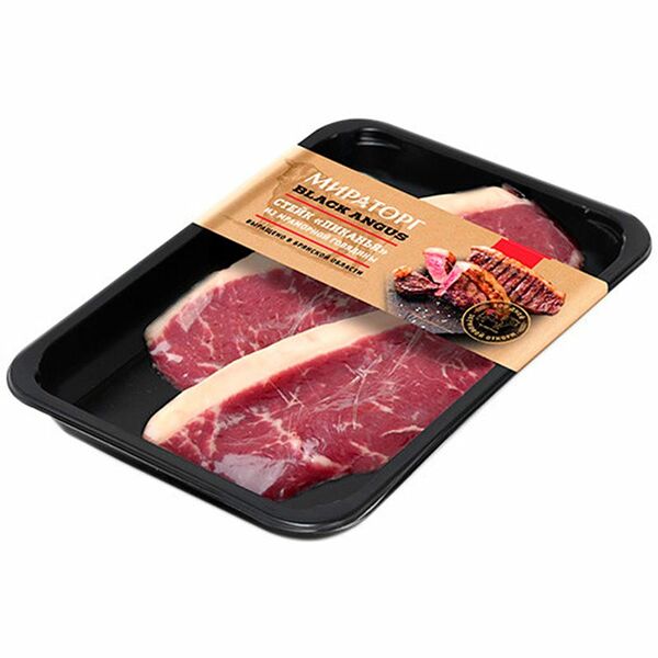 Стейк говяжий Мираторг Пиканья Black Angus без кости категория А охлаждённый, 325г