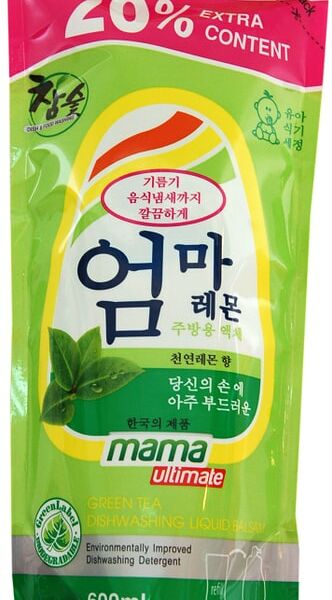 Бальзам для мытья посуды овощей и детских принадлежностей Mama Ultimate Зеленый чай 600мл