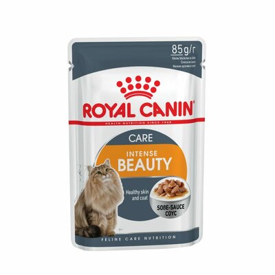 Royal Canin Intense Beauty пауч для красоты шерсти кошек (кусочки в соусе) Мясо